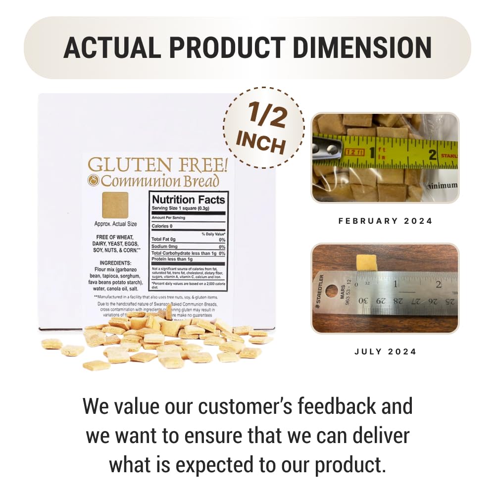Communion Bread - Gluten-Free Communion Bread - Church Supplies - Package of approx. 200 pieces
