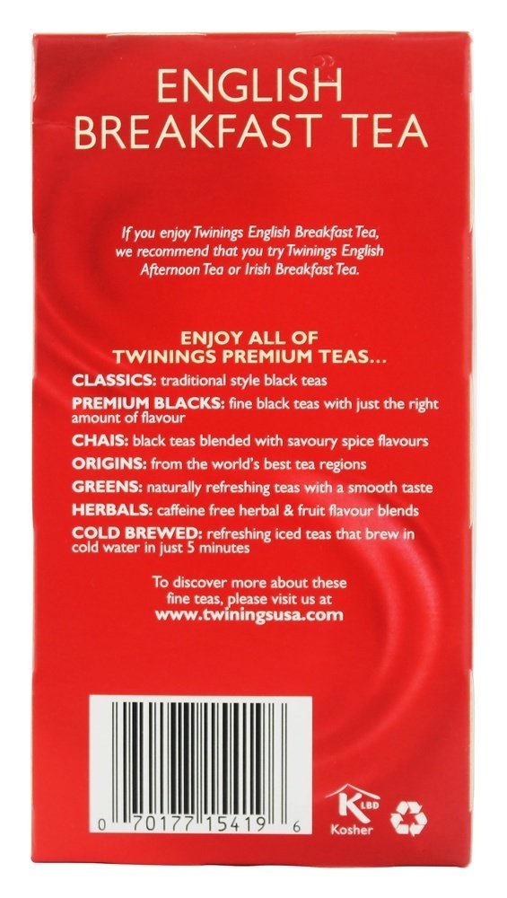 English Breakfast Tea, 20 Ct