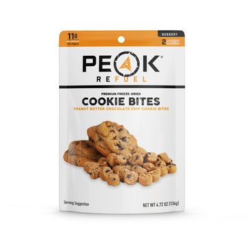 Peak Refuel Dessert Bites | Peanut Butter Chocolate Chip Cookies | Freeze Dried Backpacking And Camping Food | Tasty Trail Treat