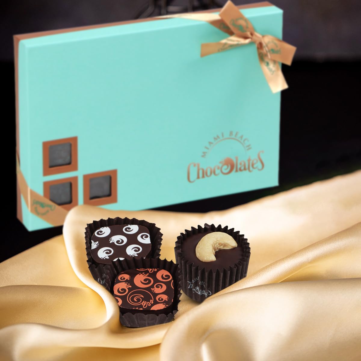 Dark Chocolate Truffles Gift Box, 24 Pieces Of Chocolates Gift Box, Ultimate Assorted Chocolates For Birthdays, Holidays Or Corporate Gifts, A Enhanced Chocolate Experience Made For Gifting