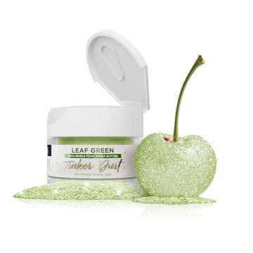 Bakell - Leaf Green Tinker Dust (5g, 1x Jar) Edible Glitter for Food, Desserts, and Beverages!