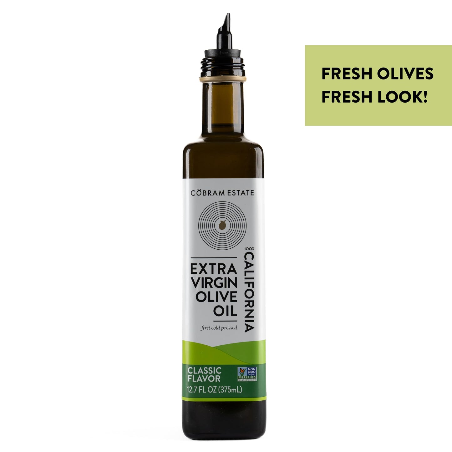 Cobram Estate California Classic Extra Virgin Olive Oil - First Cold Pressed, Non-Gmo, Keto Friendly, High In Antioxidants, Fruity & Balanced - Cold Pressed Olive Oil Bottle Evoo - 375 Ml (Pack Of 6)