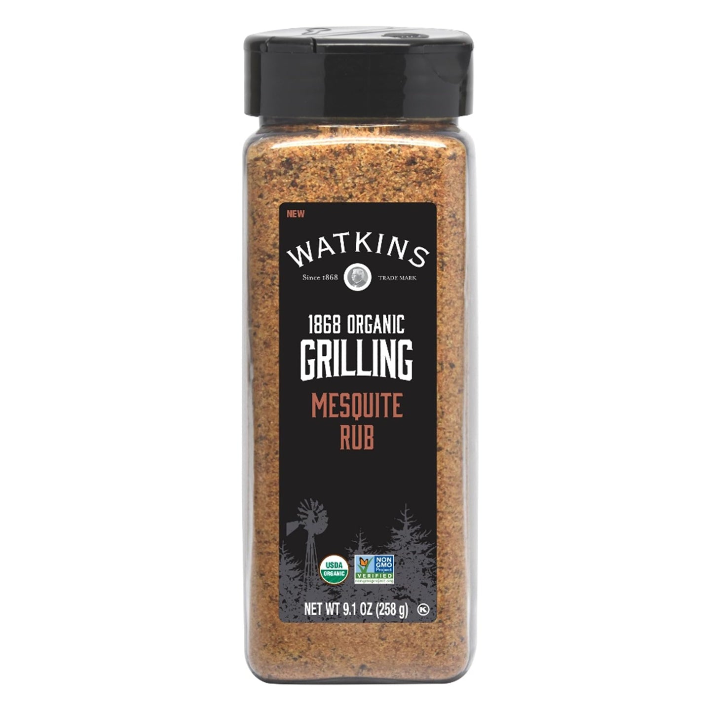 Watkin's Organic Grilling Mesquite Rub, 9.1 oz