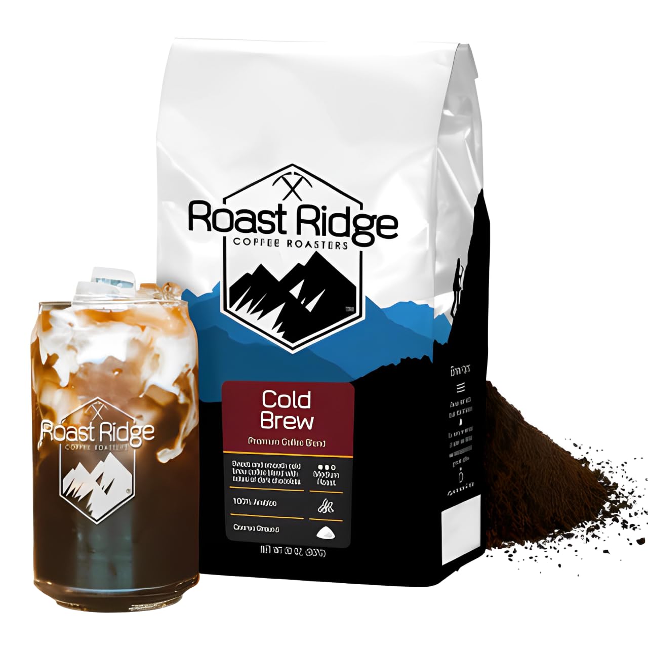 Roast Ridge Ground Cold Brew Coffee Blend, Medium Roast, 2 Lb.