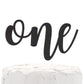 Nanasuko 1St Birthday Cake Topper - One - Double Sided Black Glitter - Premium Quality Made In Usa