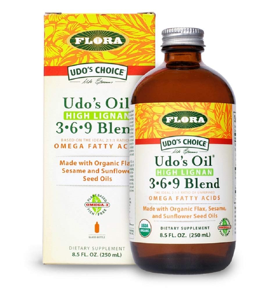 Flora - Udos Choice, Omega 369 Oil Blend, High Lignan, 8.5 Fl Oz