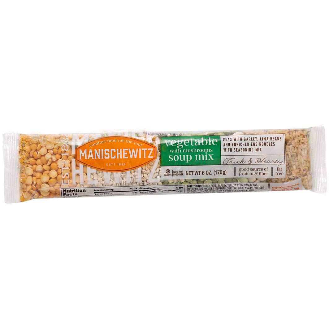 Manischewitz Cello Vegetable Mushroom Soup Mix (6 Pack) Reduced Sodium