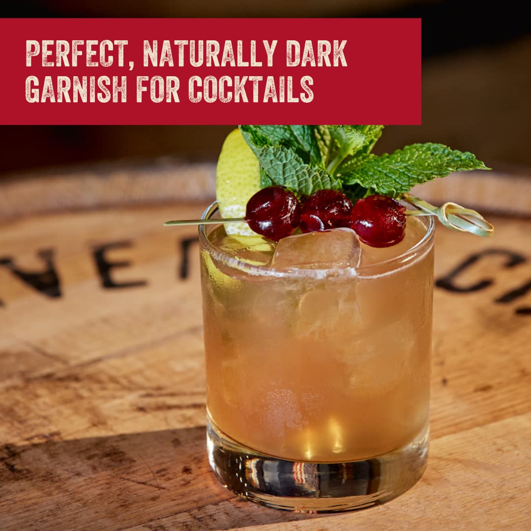 Traverse City spirit-inspired flavor Co. enhanced Cocktail Cherries (21.2oz / 600g) | Cocktails & Desserts | All American  Natural  Certified Kosher  Stemless  Slow-Cooked Garnish for Old Fashioned  Ice Cream Sundaes & More