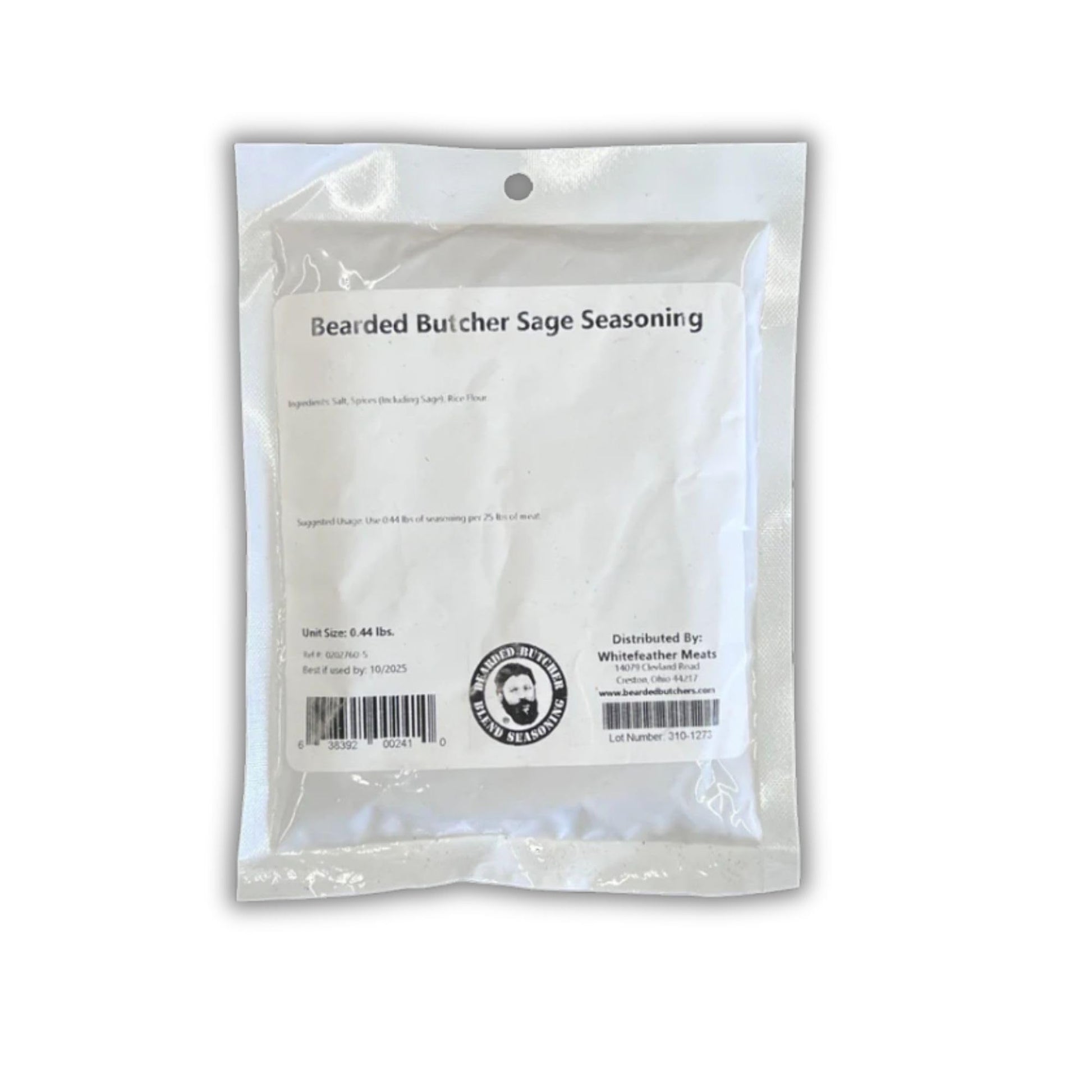 BEARDED BUTCHER BLEND SEASONING Sage Seasoning, Case of 24, 7 oz - No MSG, No Sugar, Ideal for Pork, Turkey, Beef, Wild Game