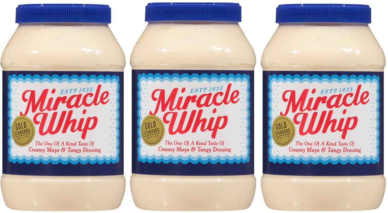 Miracle Whip Original Dressing, 30 Fl Oz Jar (3 Jars)