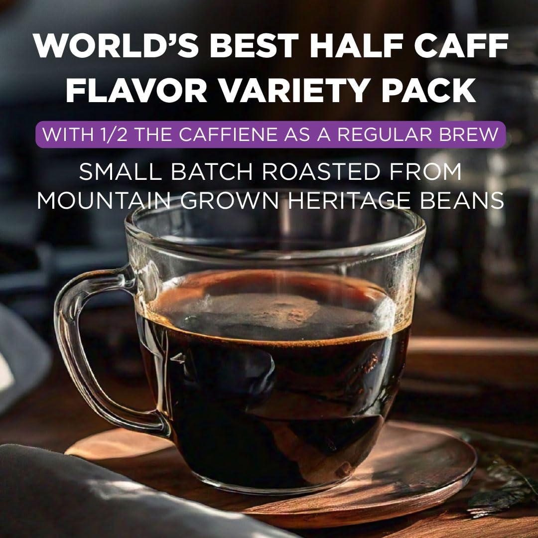 Maud'S Half Caff Coffee Pods Variety Pack, 48 Ct | 6 Assorted Coffee Flavors | 100% Arabica Roasted Coffee | Solar Energy Produc
