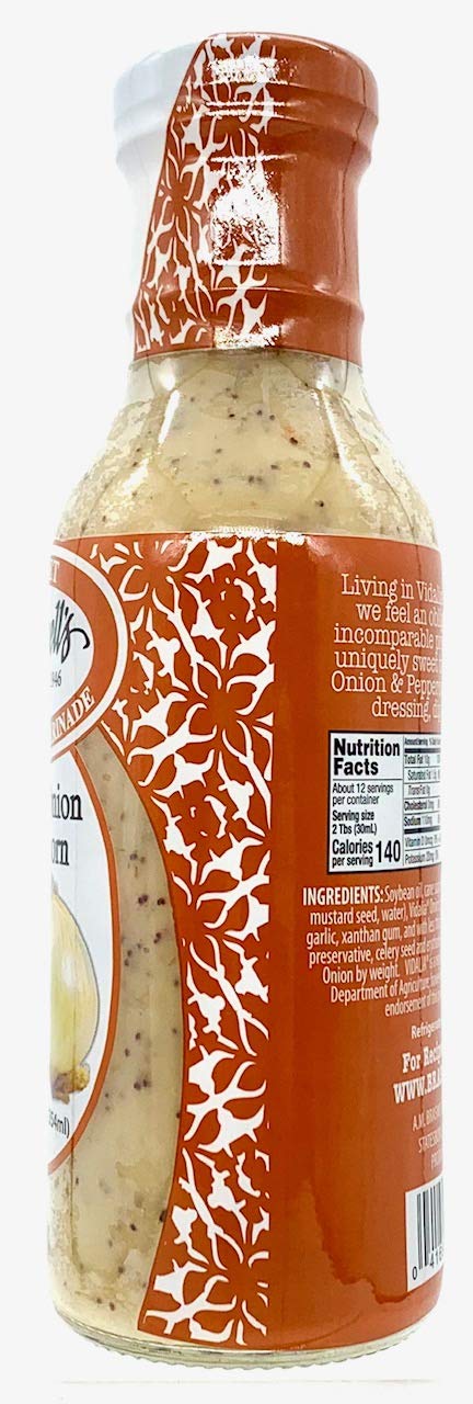 Braswell 'S Vidalia Onion Peppercorn Dressing, Zero Trans Fat, 12 Fluid Ounces (Pack Of 6)