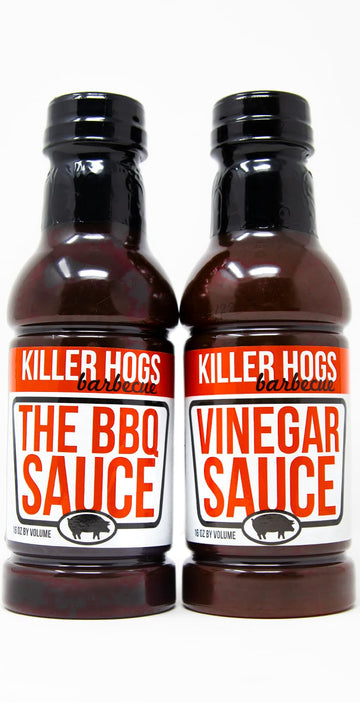 Killer Hogs The BBQ Sauce & Vinegar Sauce Pack of 2 Bottles | Use for all your Grillings Needs including Chicken, Beef, and Pork