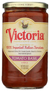 Victoria Tomato Basil Sauce - Case of 6-24 Fl oz.