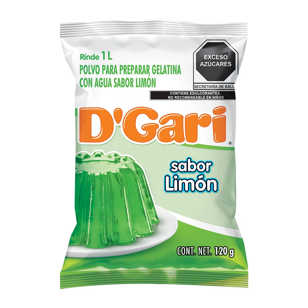 D'Gari Gelatin Dessert Lime -Dgari Limon 5 pack (LIMON)