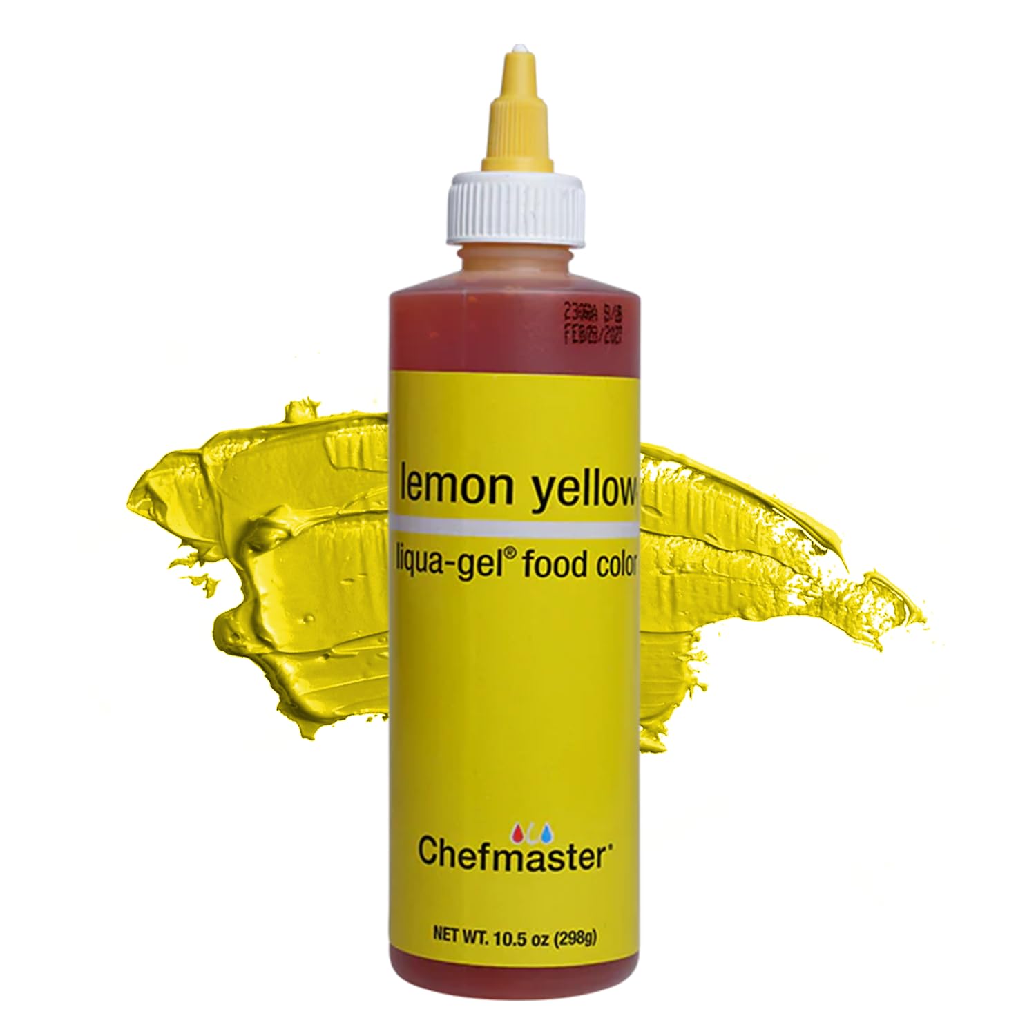 Chefmaster Liqua-Gel Food Coloring, Lemon Yellow, 10.5 oz, Professional-Grade Dye for Icing, Frosting, Fondant