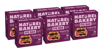 Natures Bakery Whole Wheat Fig Bars, Original Fig, Real Fruit, Vegan, Non-Gmo, Snack Bar, 6 Boxes With 6 Twin Packs (36 Twin Pac
