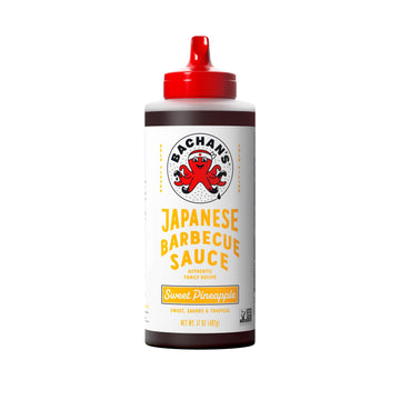 Bachans Japanese Barbecue Sauce - Sweet Pineapple, 16.5 Oz Bottle, Cold-Filled, Non GMO, No Preservatives, BPA free - Sweet BBQ