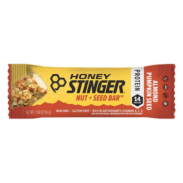 Honey Stinger Nut + Seed Bar | Almond Pumpkin Seed | Protein Packed Food for Exercise, Endurance, Performance and Recovery | Spo