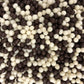 3mm DUO Crispies - 1.2lb Jar | White & Chocolate Candy-Coated Rice Cereal for Desserts, Cakes, Brigadeiros, Cupcakes & Ice Cream