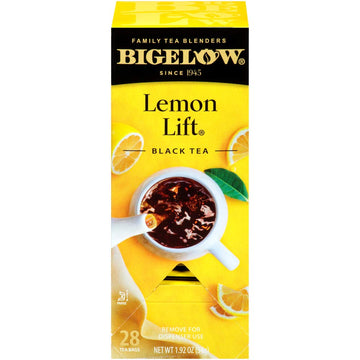 Bigelow Lemon Lift Black Tea Bags 28 Count (Pack Of 1) Lemon Flavored Black Tea Naturally & Artificially Flavored