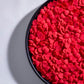 NIPEOR Jumbo Heart-Shaped Sprinkles for Cake Decorating, 100g Edible Valentine’s Day Candy, Red Heart