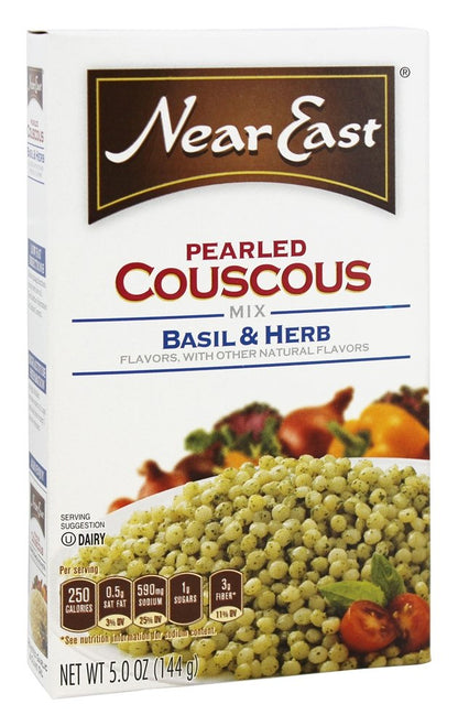 Near East, Basil Herb/Olive Oil Cous Cous, 5 Ounce