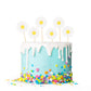 Hengmerry Daisy Cupcake Toppers, White Paper Cake Picks, Set of 36, Model DGC-17
