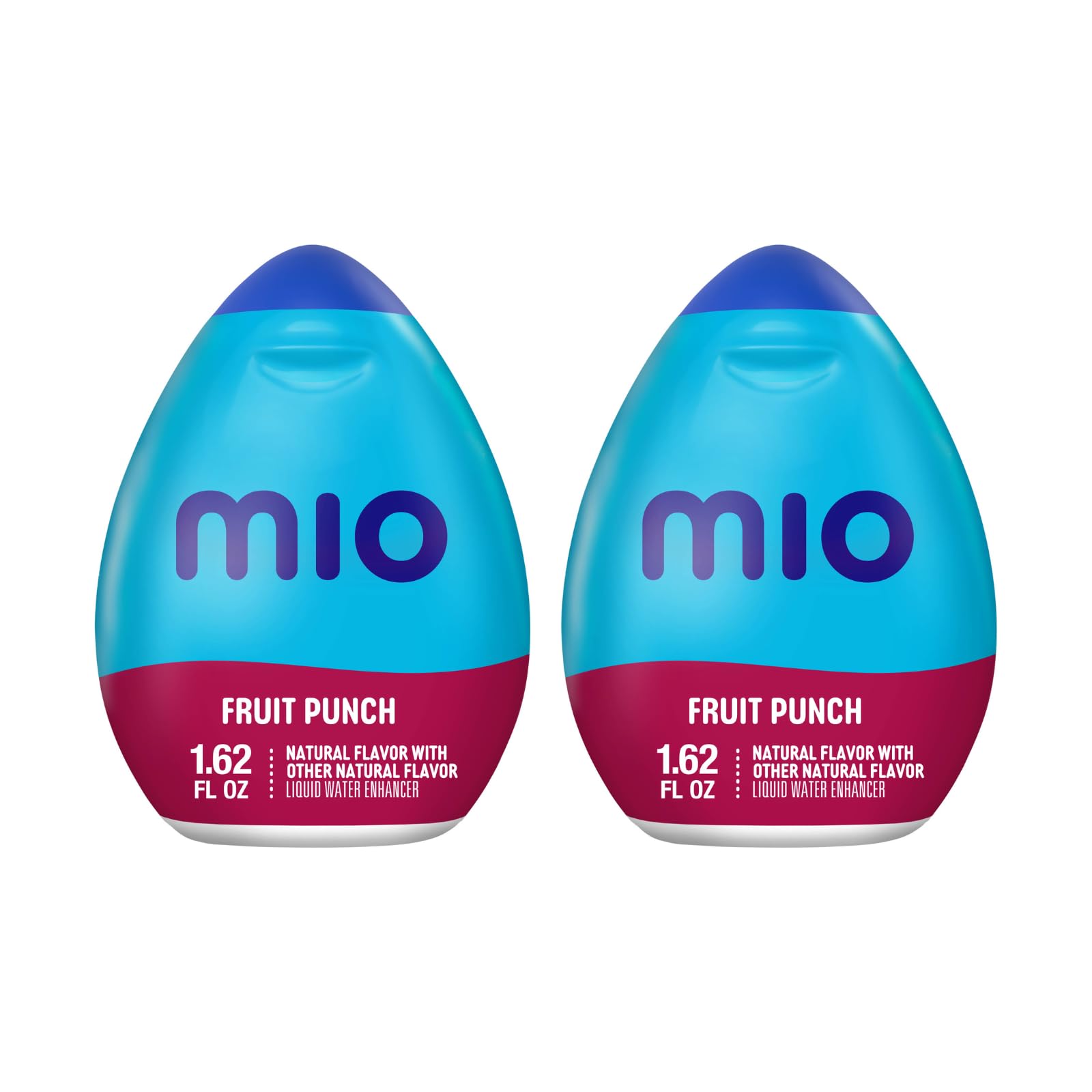 MiO Liquid Water Enhancer - makes 24 servings + Vitamins, 1.62 oz each, (Fruit Punch, Pack of 2)