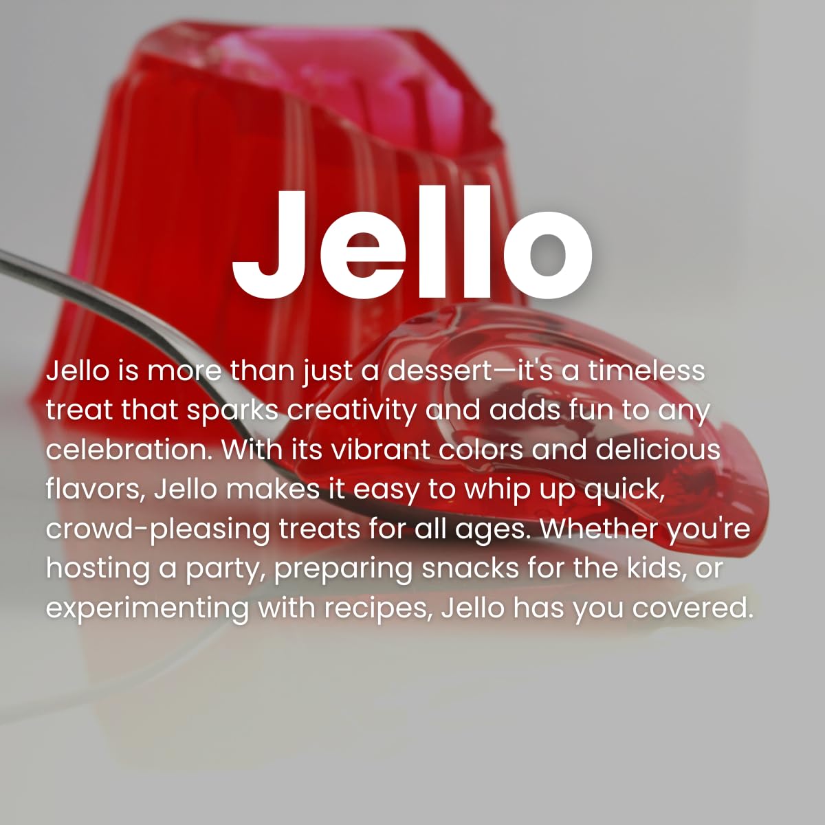 Gelatin Variety Pack, 4 Flavored Instant Jell Dessert Mix, Strawberry Banana, Pineapple, Black Cherry, and Lime (3oz/Pack of 4)