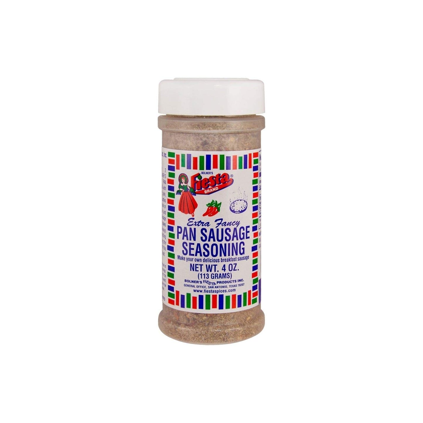 Bolner's Fiesta Mexican Seasonings & Spices 4.5oz - 7oz (Pack of 3) Choose Flavor Below (Pan Sausage Seasoning 4oz)