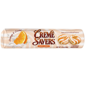 Creme Savers Orange And Creme Hard Candy | The Taste Of Fresh Orange Swirled In Rich Cream | The Original Classic Creme Savers B