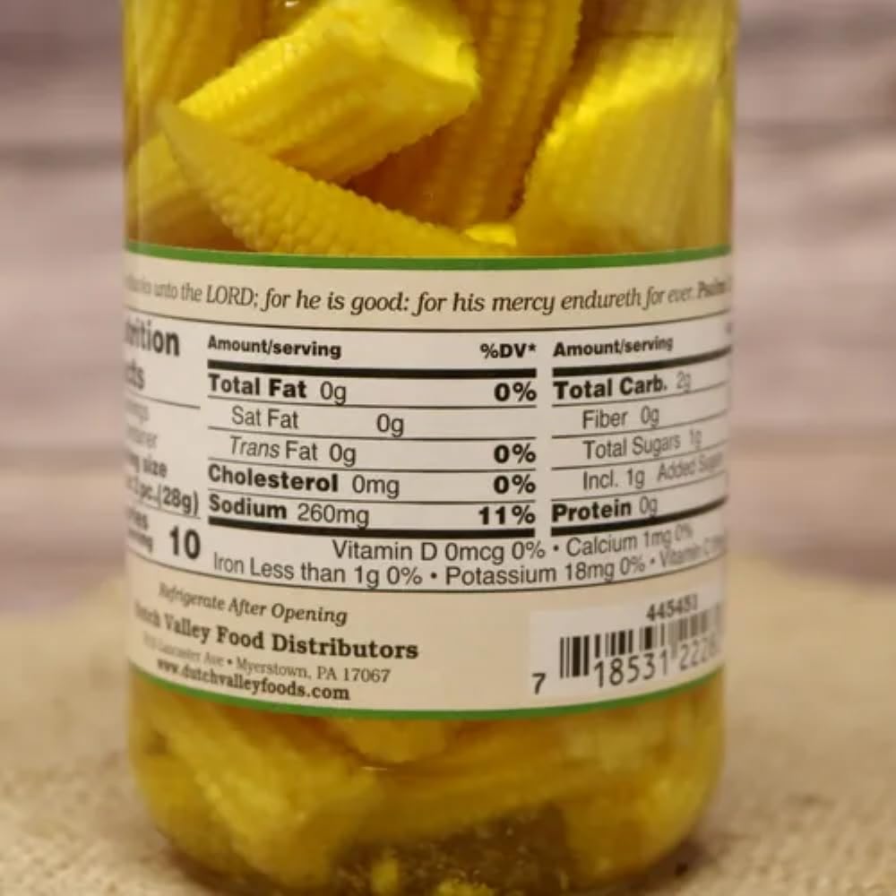 Jake & Amos Pickled Dill Baby Corn / 2 - 16 Oz. Jars