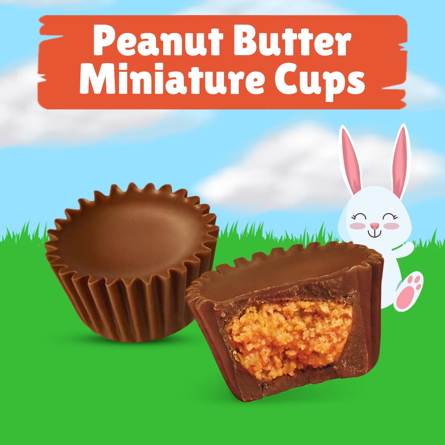 Bulk Peanut Butter Cup Miniatures Candy - 1.5 Pound (75 Pieces) Individually Wrapped Milk Chocolate Candy For Parties & Treats