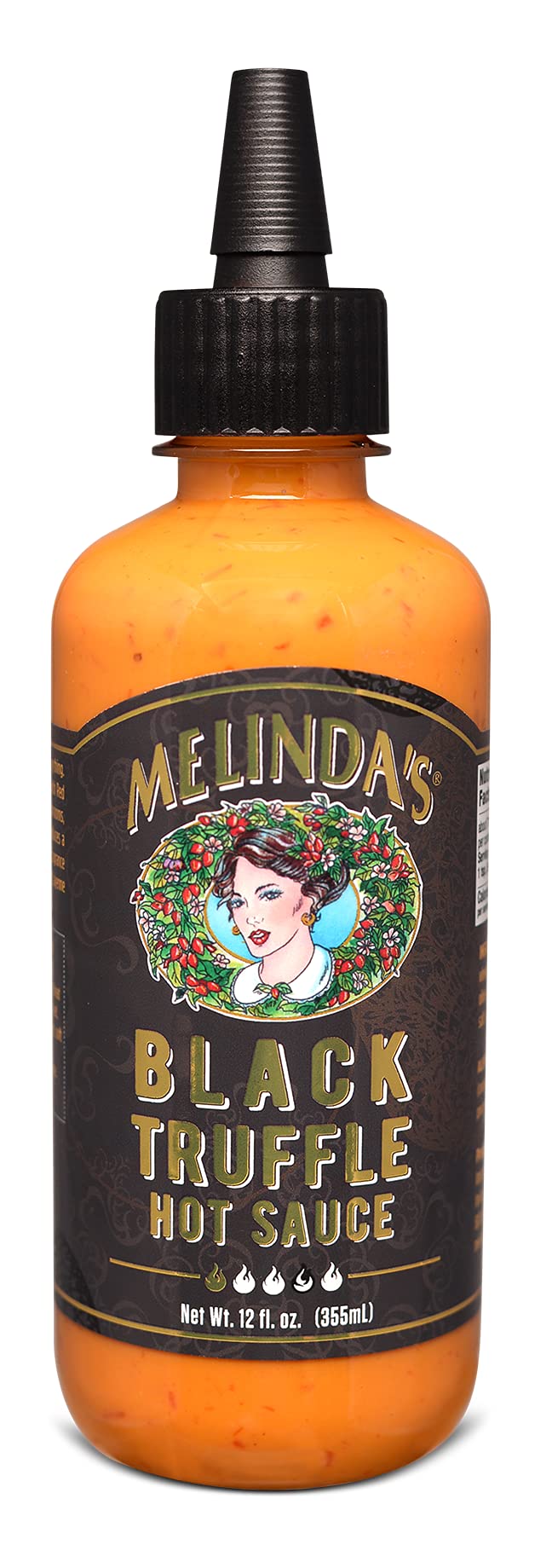 Melinda'S Black Truffle Hot Sauce, 12 Fluid Ounce (Pack Of 6)