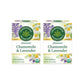 Traditional Medicinals Organic Chamomile & Lavender Herbal Tea, Settles Nervous System, (Pack Of 2) - 32 Tea Bags Total
