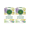 Traditional Medicinals Organic Chamomile & Lavender Herbal Tea, Settles Nervous System, (Pack Of 2) - 32 Tea Bags Total