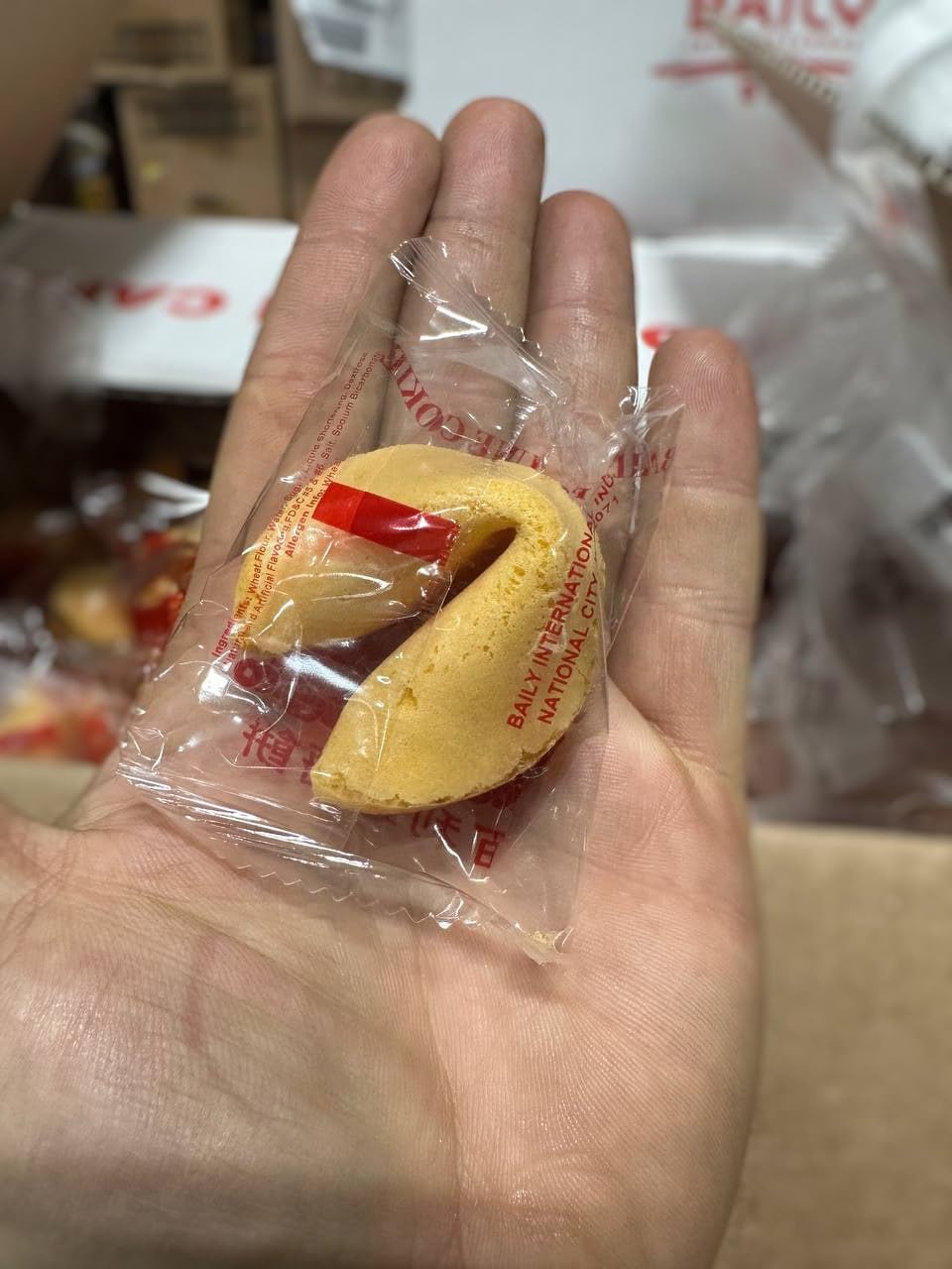 Baily 100 Fortune Cookies Individually Wrapped For Freshness, Bulk Fortune Cookies, Typical Chinese Fortune Cookie With A Note O