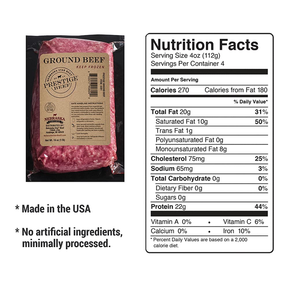Nebraska Star Beef-Angus Ground Beef- Prestige -The Ultimate Gift For A Hamburger Grilling Party (20)