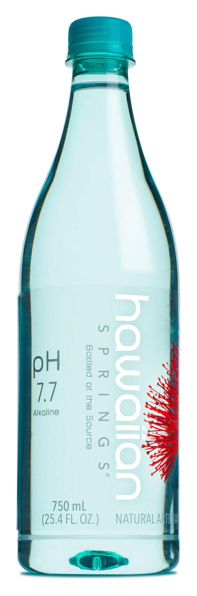 Hawaiian Springs Natural Artesian Bottled Water - Volcanic Enhanced Electrolytes, 25.3 Fl Oz, Pack of 15, Model 419531