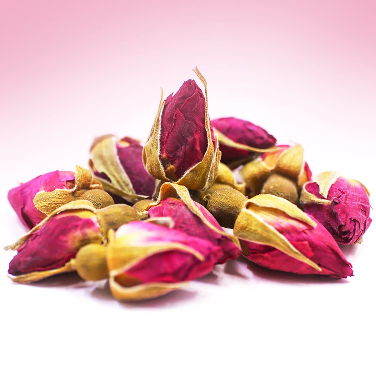 TEARELAE Premium Dried Rose Buds Edible Flowers 3oz - Natural Culinary Rosebuds for Tea, Baking, Candle & Soap Making