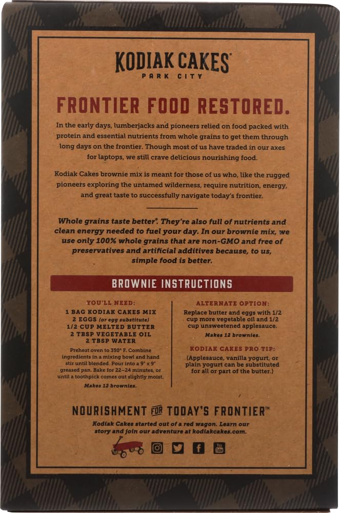 Kodiak Cakes Chocolate Fudge Brownie Mix (Pack of 2)