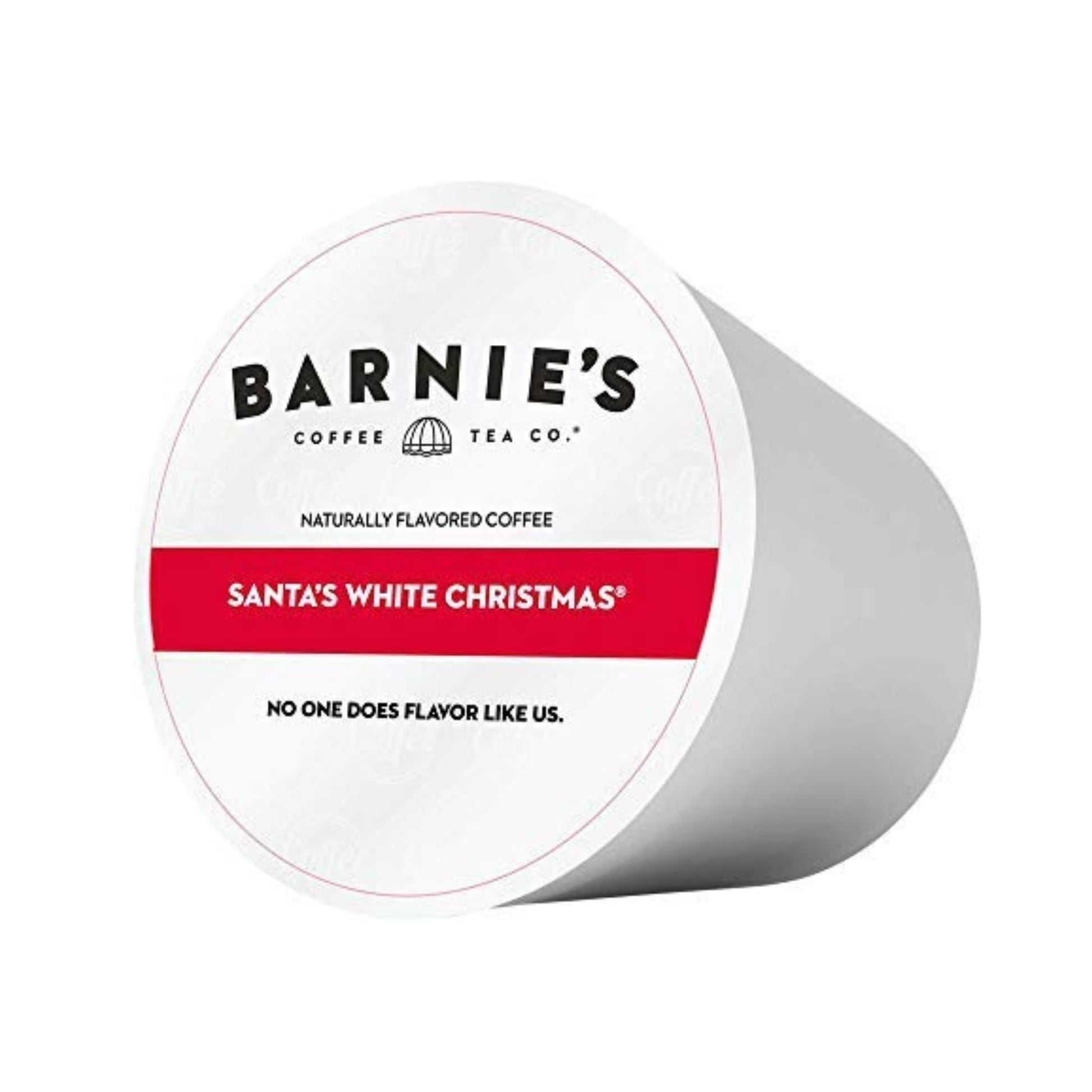 Barnies Santas White Christmas Coffee Pods Compatible with Keurig malt-inspired - A Festive Holiday Coffee Blend of Coconut, Vanilla, and Caramel Flavors - 48 count