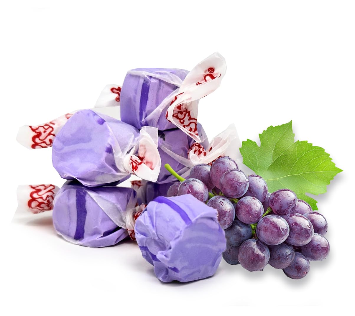 Sweetgourmet Grape Salt Water Taffy Bulk Candy | 1 Pound
