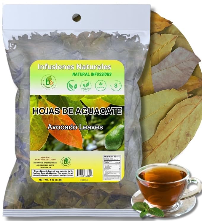 Avocado Tea Leaves 4Oz - 100% Natural Hojas De Aguacate  Herbal Aromatic Tea  Energy Blend-Free  Non-Gmo  Single Pack