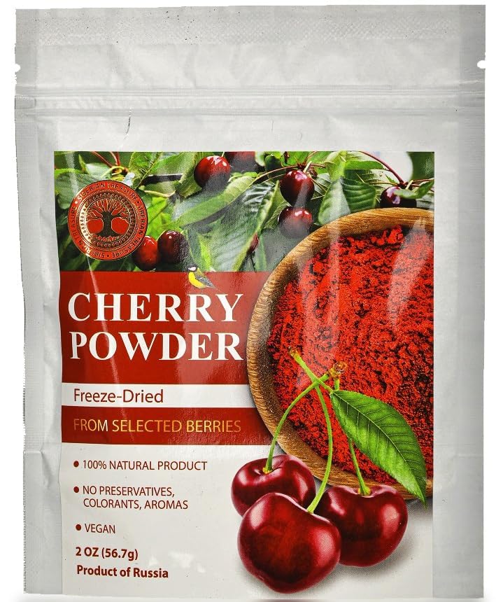Siberian Treasure Cherry Freeze-Dried Powder, Natural, No Added Sugar, 2 Oz