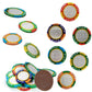 Fruidles  card-style  card-style Chips, Belgian Milk Chocolate Coins, Kosher, Non-GMO, 1000-Pack, Multi-Color