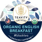 Teavity Organic English Breakfast Tea Pods - Unsweetened Black Tea for Keurig, 12 Count