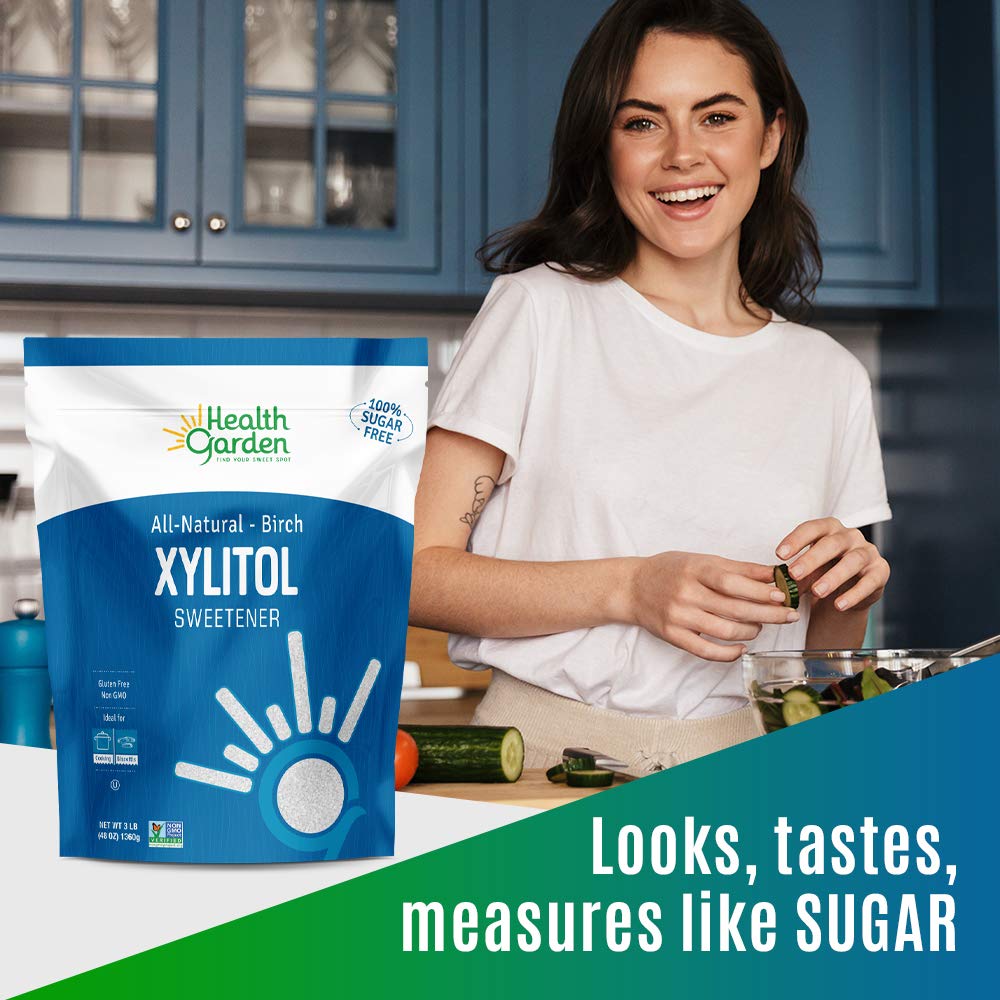 Health Garden Birch Xylitol Sweetener - Non GMO - Kosher - Made in the U.S.A. - Keto Friendly (10 lbs)