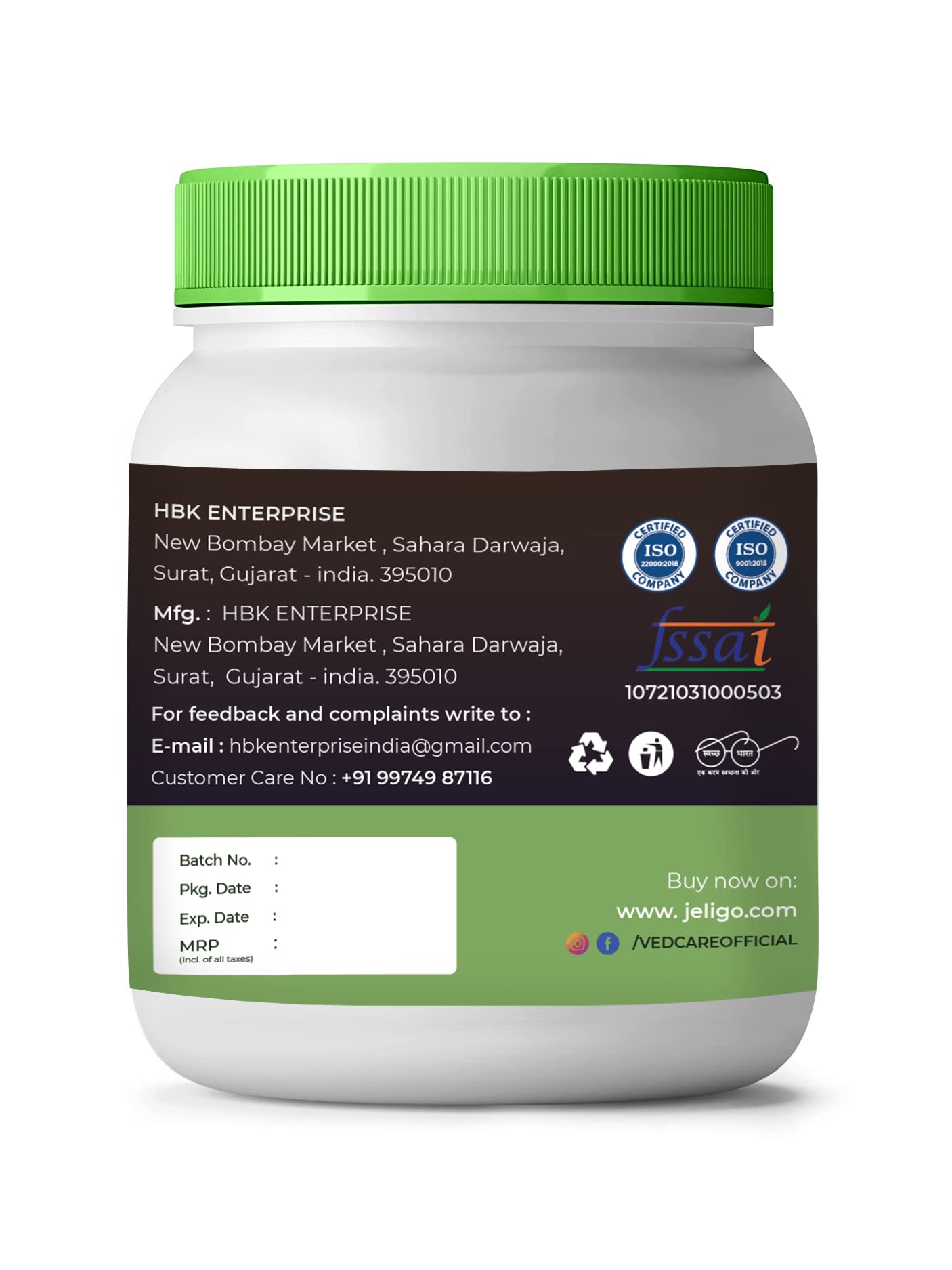 Vedcare Ajwain Powder (100% Pure & Natural), 200Gm